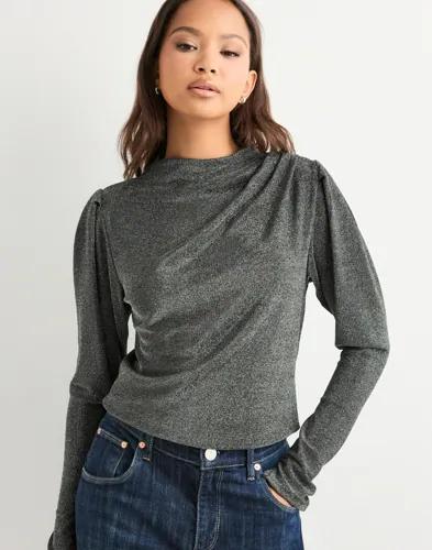 Vero Moda - Silver - Awdynasty Ls High Neck Top 