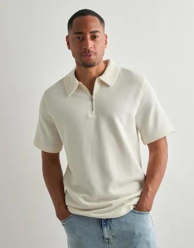 Samsøe Samsøe Saolli Hz Polo 15513 Half zip Vit 