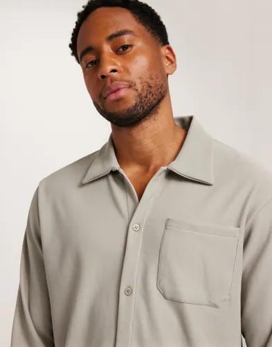 Jack & Jones Jprblaplisse Ls Shirt Svarta skjortor Grå 