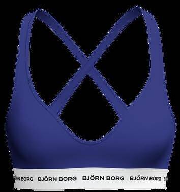 Björn Borg Logo Bralette Blå, XXL 