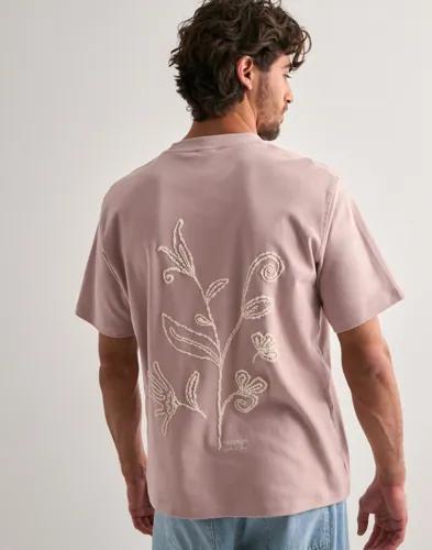 Jack & Jones Jprkyle Ss Tee Styd SS25 T-shirts med tryck Rosa 