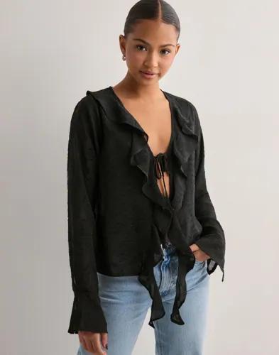 Neo Noir - Svart - Anika Burnout Blouse 