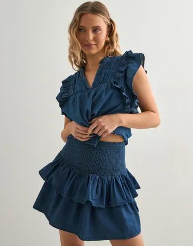 Neo Noir - Blå - Carin Denim Skirt 