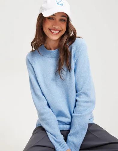 Vero Moda - Blå - Vmdoffy Ls O-Neck Blouse Ga Noos 