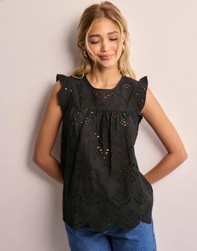 Pieces - Svart - Pcvilde Sl Top Noos 