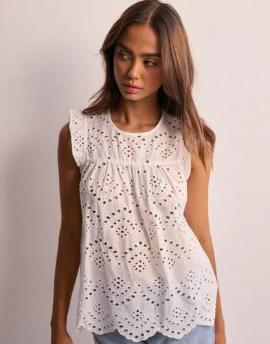 Pieces - Vit - Pcvilde Sl Top Noos 