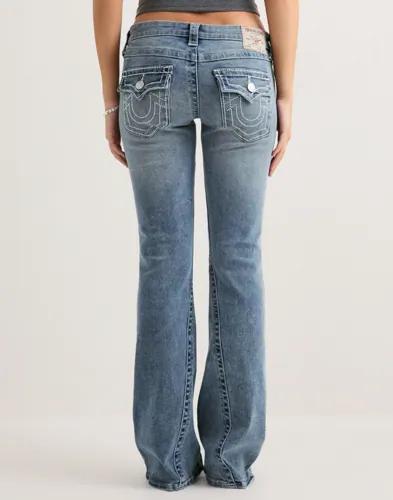 True Religion - Blå - Crystal Joey Lr Flare Big T 