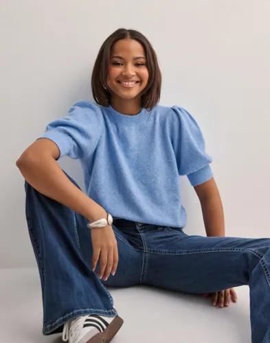 Vero Moda - Blå - Vmdoffy 2/4 O-Neck Pullover Ga Noos 