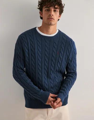 Polo Ralph Lauren Ls Driver Cn-Long Sleeve-Pullover Stickade tröjor Blå