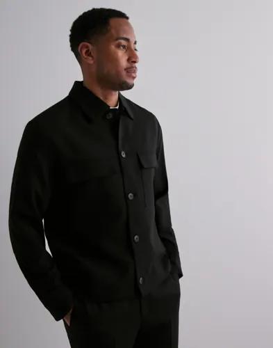 Selected Men Slh-Neil Hybrid Blz Overshirts Svart 