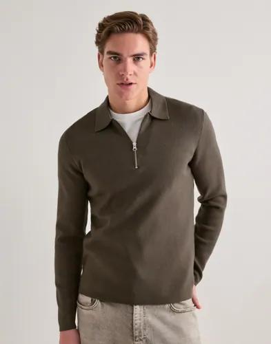 Samsøe Samsøe Guna half zip 10490 Tröjor Brun