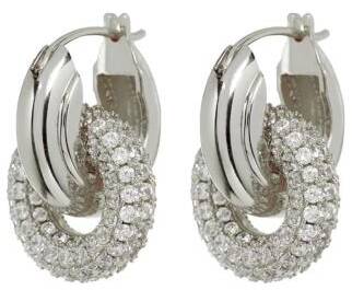 Örhängen Pave Interlock Hoops