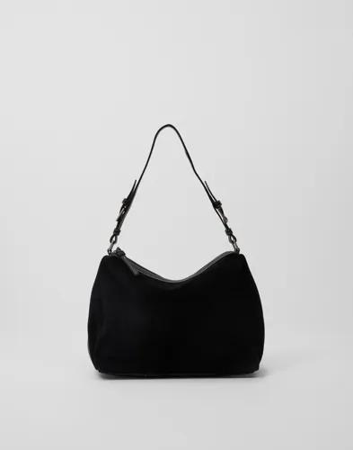 BECKSÖNDERGAARD - Svart - Suede Ginni Medi Bag