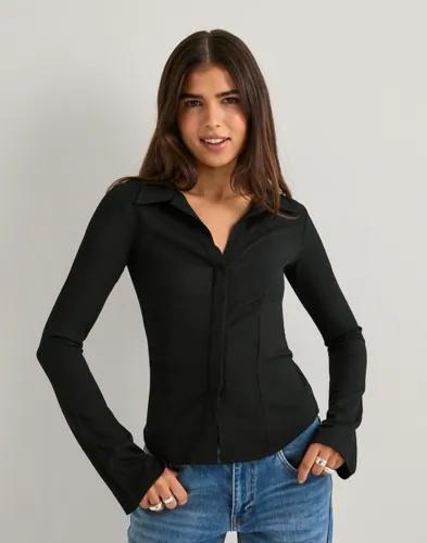 Nelly - Svart - Amazing Structure Shirt Top 