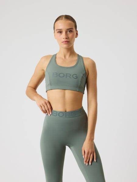 Björn Borg Borg Mid Support Sports Bra Grön, XXL