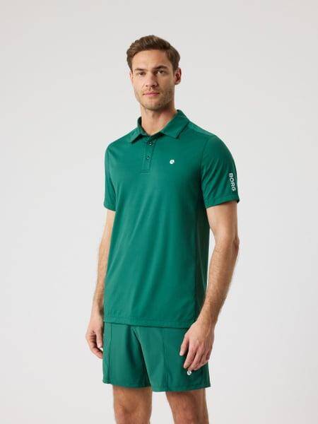 Björn Borg Ace Mesh Panel Polo Shirt Grön, XXL 
