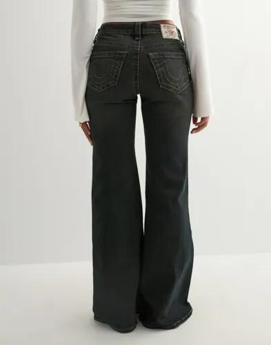 True Religion - Svart - High Rise Wide Leg Flare Pending New Name