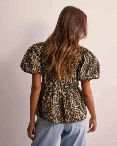 Nelly - Multi/Mönstrad - Bow Puff Sleeve Blouse 