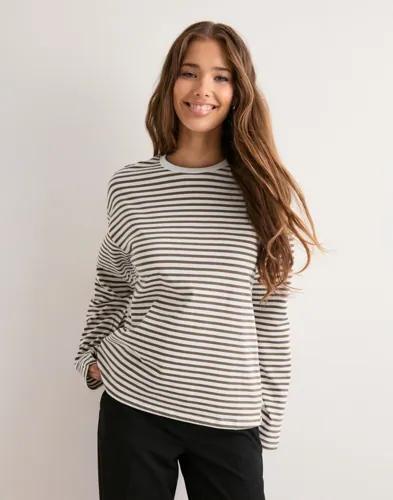 Pieces - Rutigt/Randigt - Pcsadie Ls Top Noos 