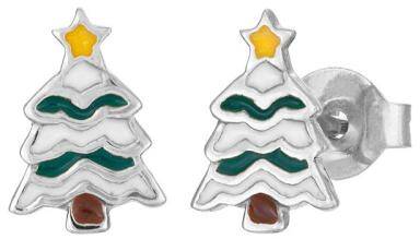  i äkta silver med julgran 