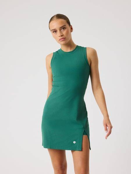 Björn Borg Ace Ribbed Dress Grön, XXL