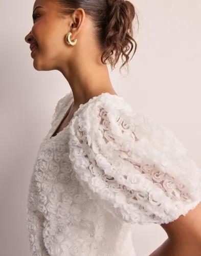 Pieces - Vit - Pcnolia Ss Top D2D 