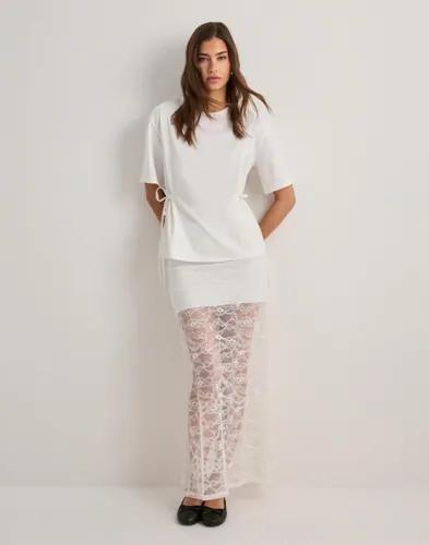 Nelly - Vit - Lace Maxi Skirt
