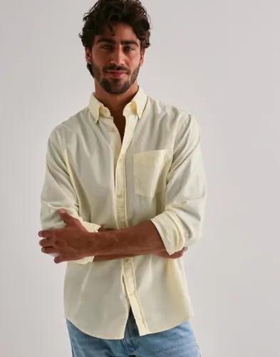 Gant Reg Gmnt Dyed Twill Shirt Enfärgade skjortor Vit 