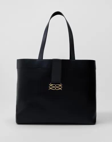Malina - Svart - Monogram Grand Leather Tote 