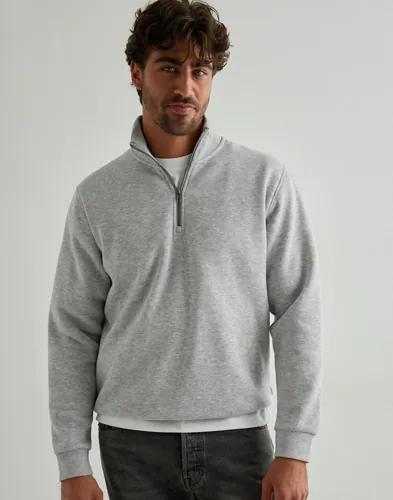 Jack & Jones Jjebradley Sweat Half Zip Noos Half zip Grå 