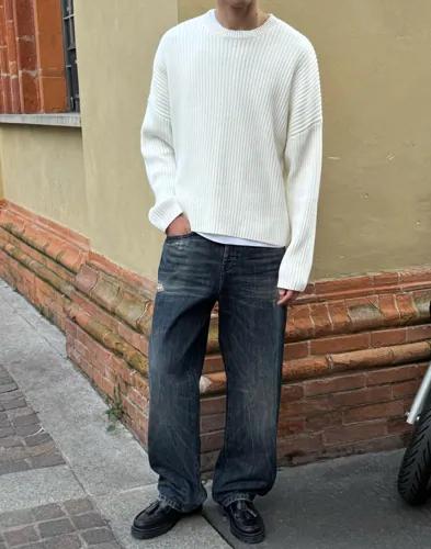 Diesel 2001 D-Macro Loose fit jeans Grå