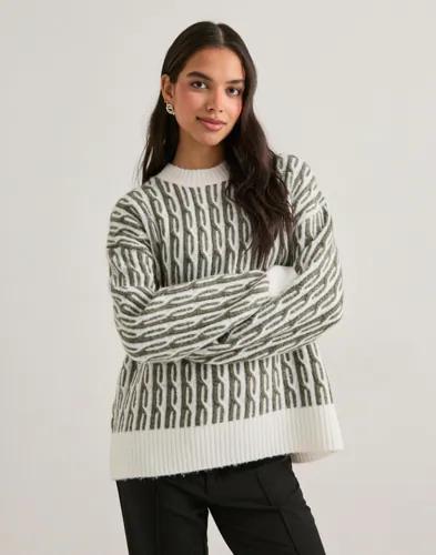 Pieces - Svart - Pcrigmor Ls Oneck Pullover