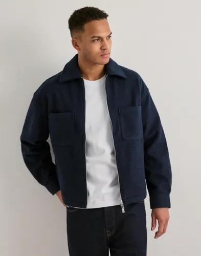 Que Sera Sera Ozzy Overshirt Overshirts Blå 