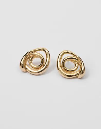 Pilgrim - Guld - UNFOLD earrings 