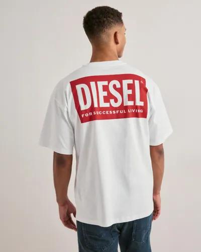 Diesel T-Boxt-Bisk T-Shirt T-shirts med tryck Vit