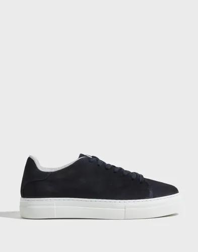 Selected Men Slhdavid Chunky Suede Sneaker Noos Låga sneakers Blå 