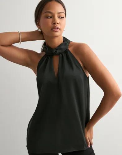 Neo Noir - Svart - Svala Heavy Sateen Top 