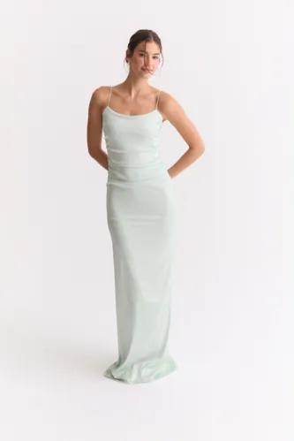 Nelly - Grön - Fancy Satin Dress