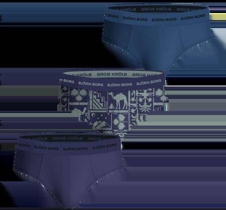 Björn Borg Cotton Stretch Briefs 3-pack Blå, XXL 