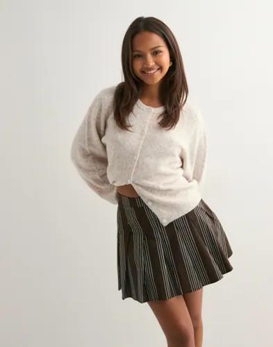 Pieces - Brun - Pcjamie Mw Pleated Skirt Wvn D2D Pp 