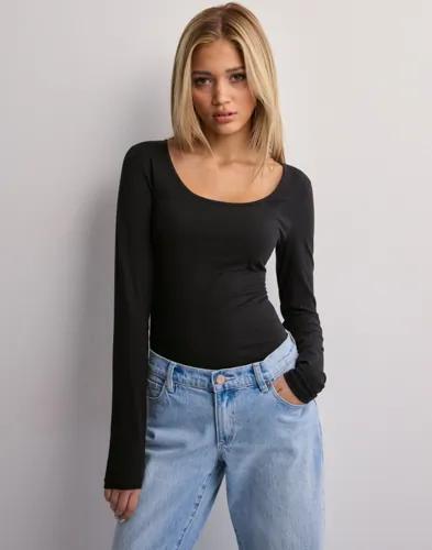 Vero Moda - Svart - Vmmaxi My Ls Soft Uneck Ga Noos 