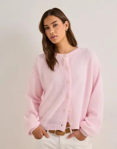 Pieces - Rosa - Pcida Ls O-Neck Knit Cardigan Noos 