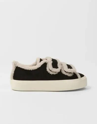 Inuikii - Svart - Shearling Low Velcro 