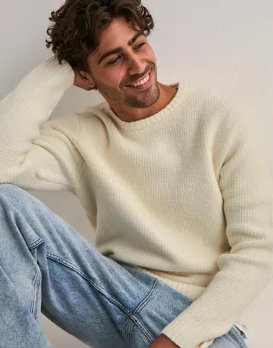 Que Sera Sera Ted Crew Neck Knit Stickade tröjor Beige 