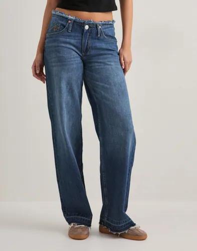 Nelly - Blå - No Waist Loose Jeans 