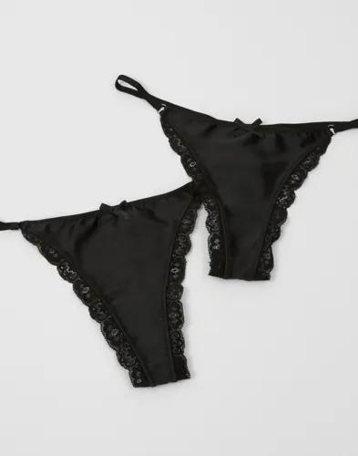 Nelly - Svart - Loveable 2-Pack Thong