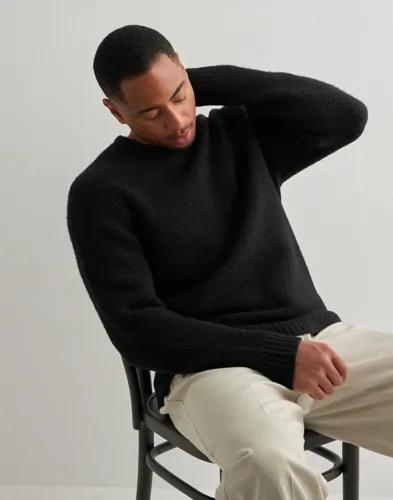 Que Sera Sera Ted Crew Neck Knit Stickade tröjor Svart 