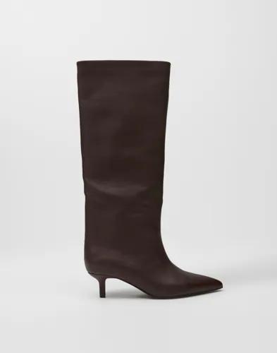 Nelly - Brun - Stiletto Under Knee Boot 