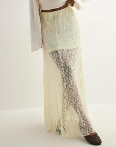Neo Noir - Vit - Mariya Lace Skirt 