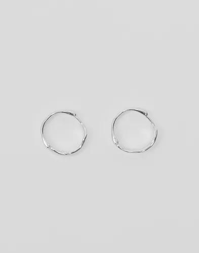 Pilgrim - Silver - Ember Hoop Earrings 